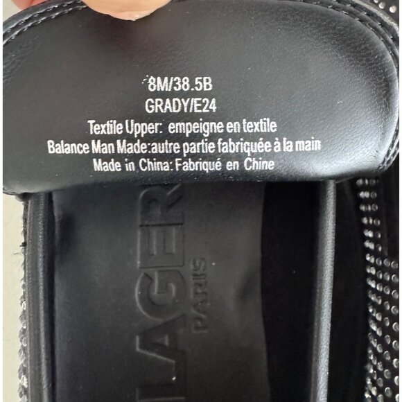 Karl Lagerfeld Grady Embellished Loafer platform Y2K womens sz 8 - Picture 3 of 5